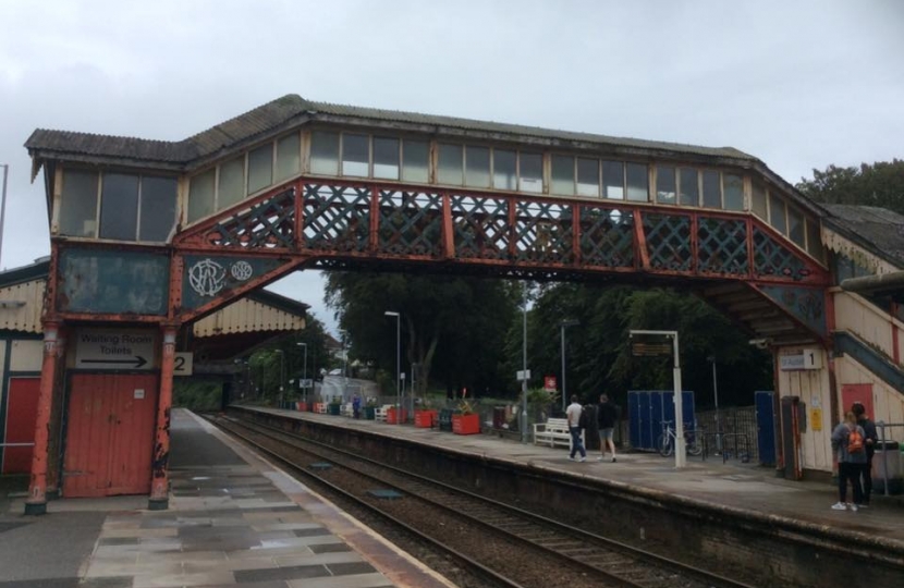 The old bridge at St Austell Station