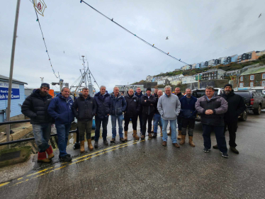 Steve Double MP meeting with fishermen last year